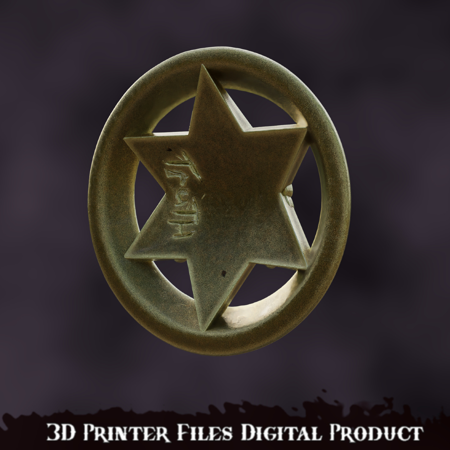 Silo Sheriff Backer Badge 3D print model_4
