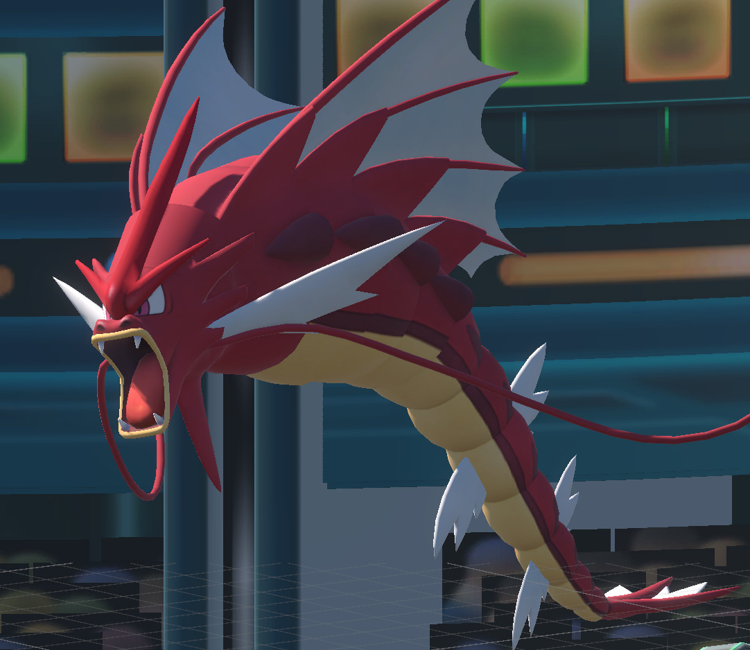Mega Gyarados-Animated Low-poly 3D model_8