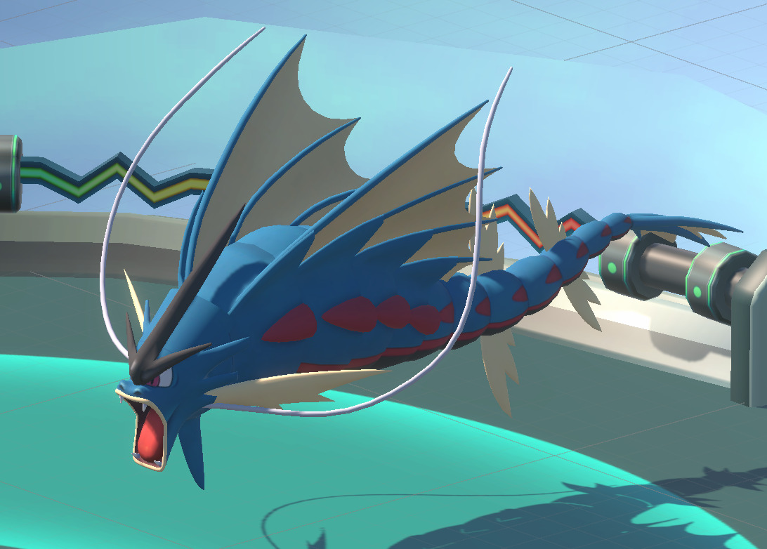 Mega Gyarados-Animated Low-poly 3D model_5