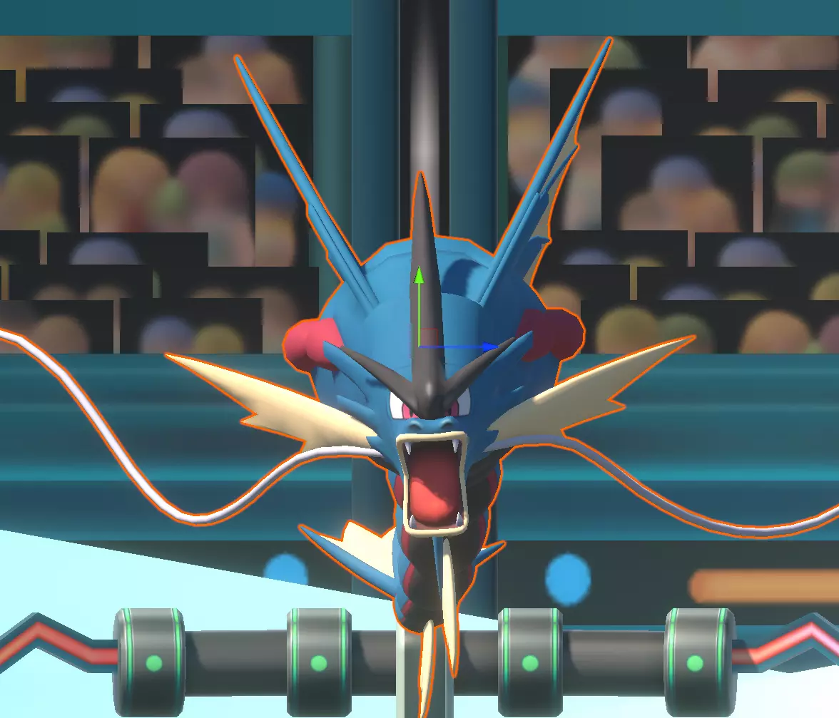 Mega Gyarados-Animated Low-poly 3D model_0