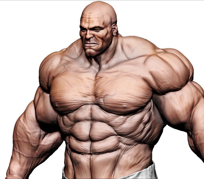 Male Tanker Basemesh  3D model_4