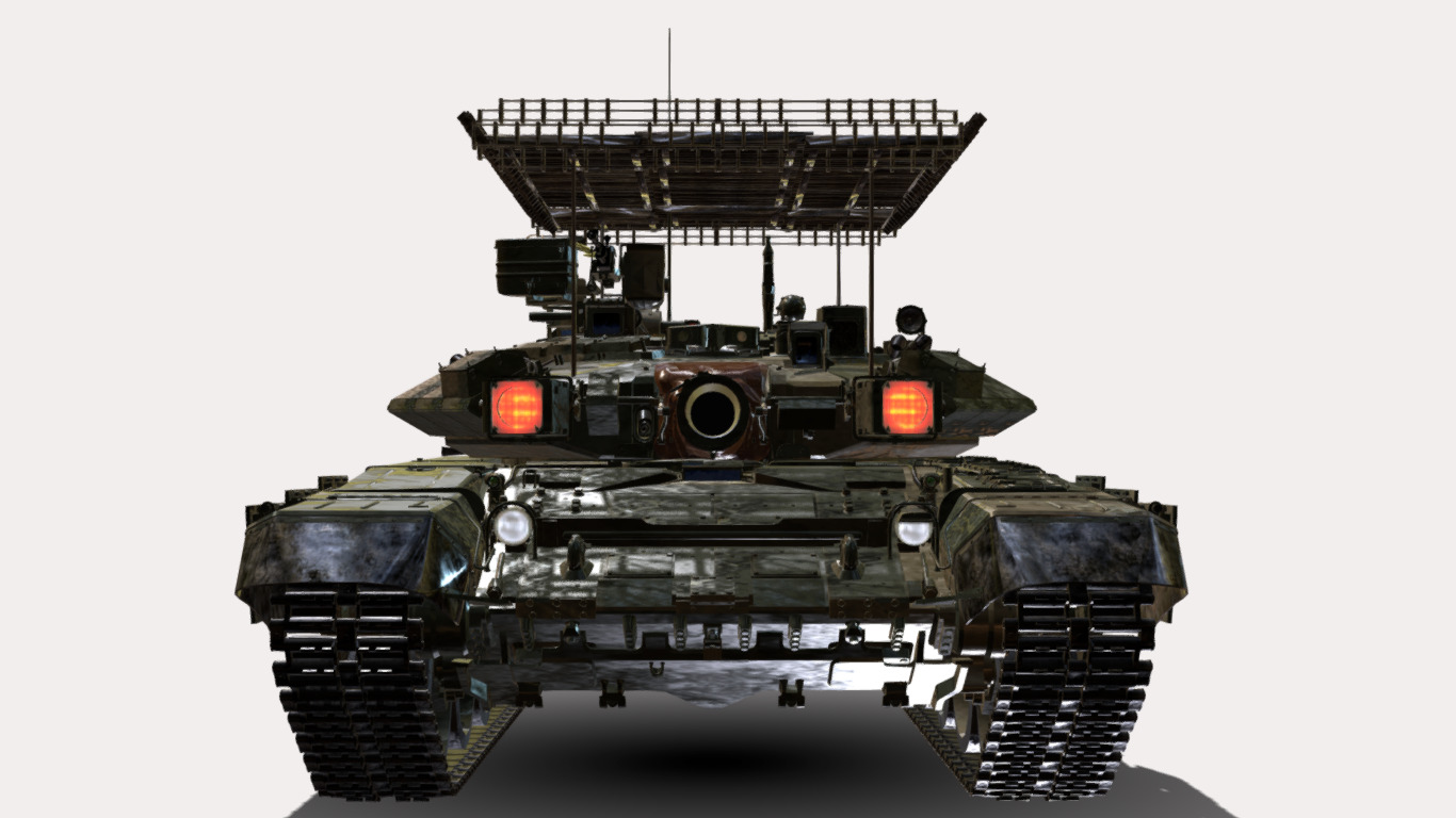 t 90 a  Low-poly 3D model_2