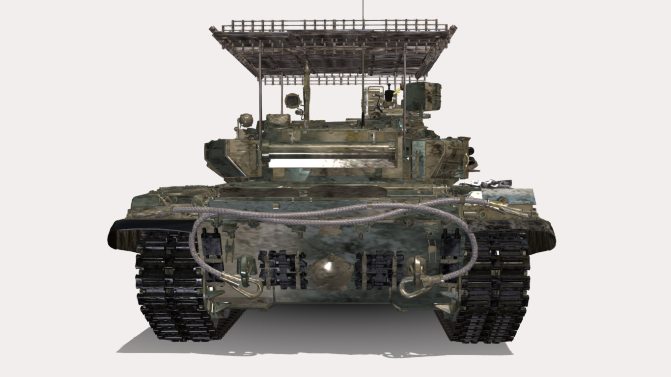 t 90 a  Low-poly 3D model_6