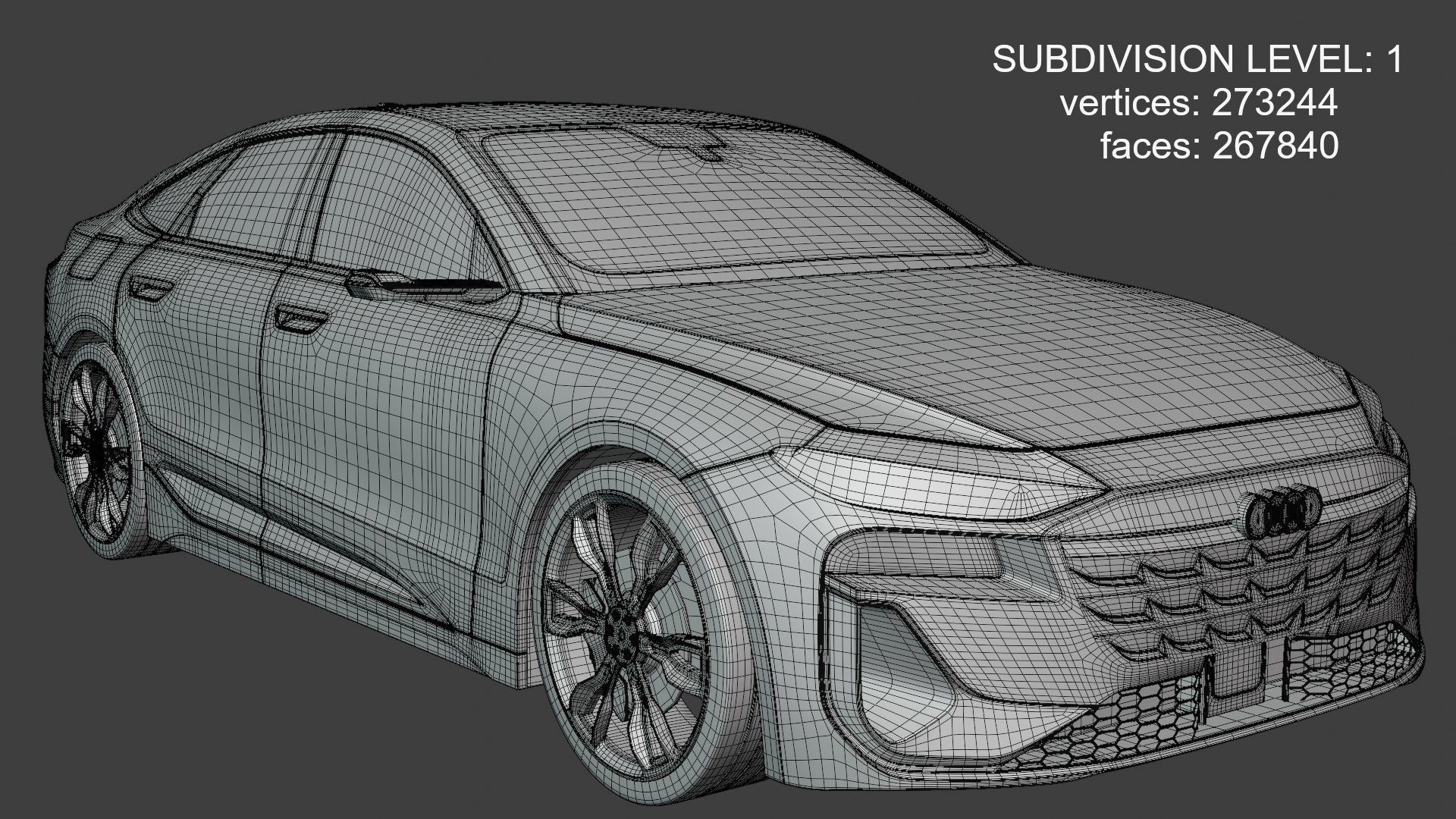 Tesla Juniper and Audi A6 e-tron 3D Model Collection_3