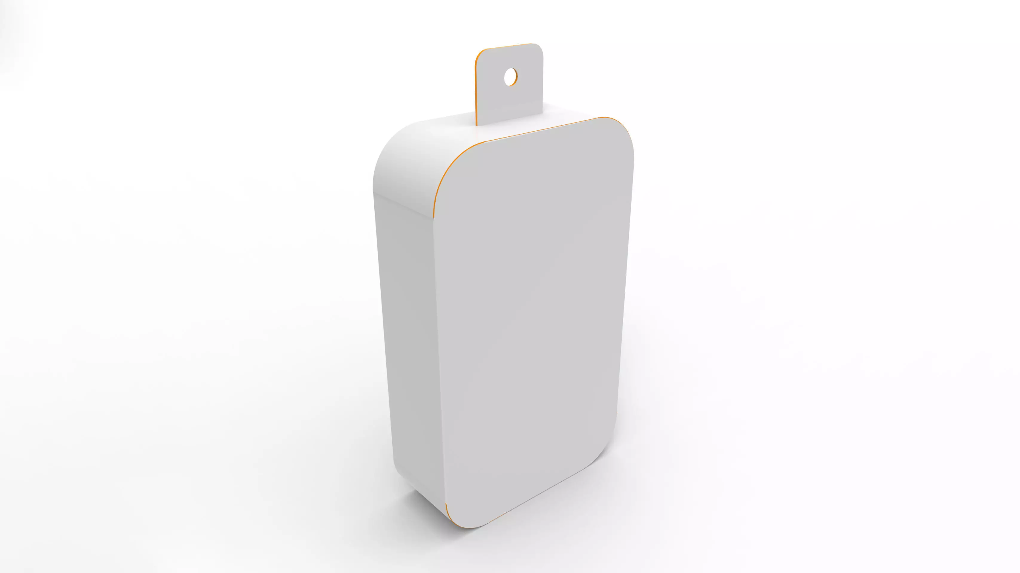 Pillow Pack Packaging Box with Hanger Hole Texture_0