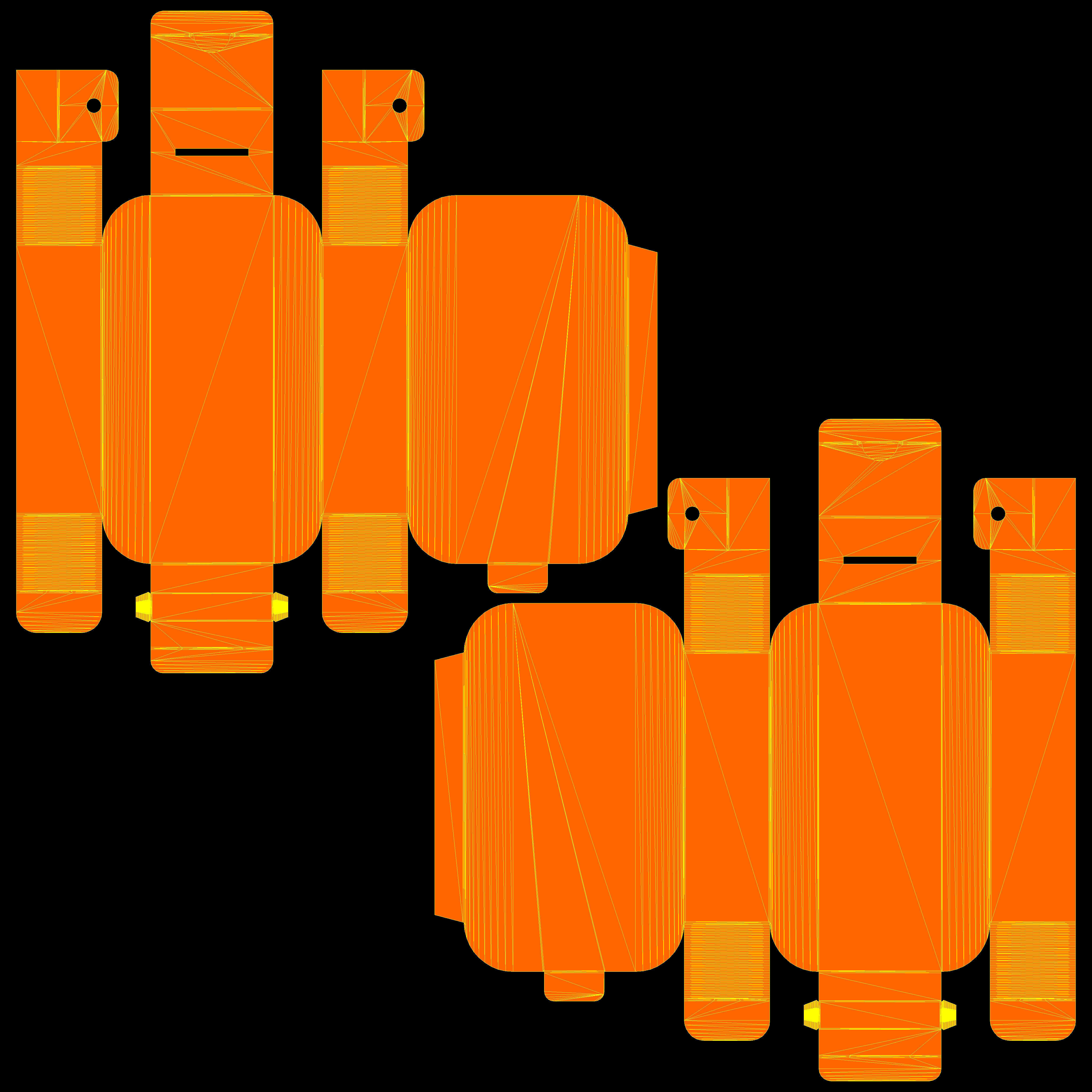 Pillow Pack Packaging Box with Hanger Hole Texture_9