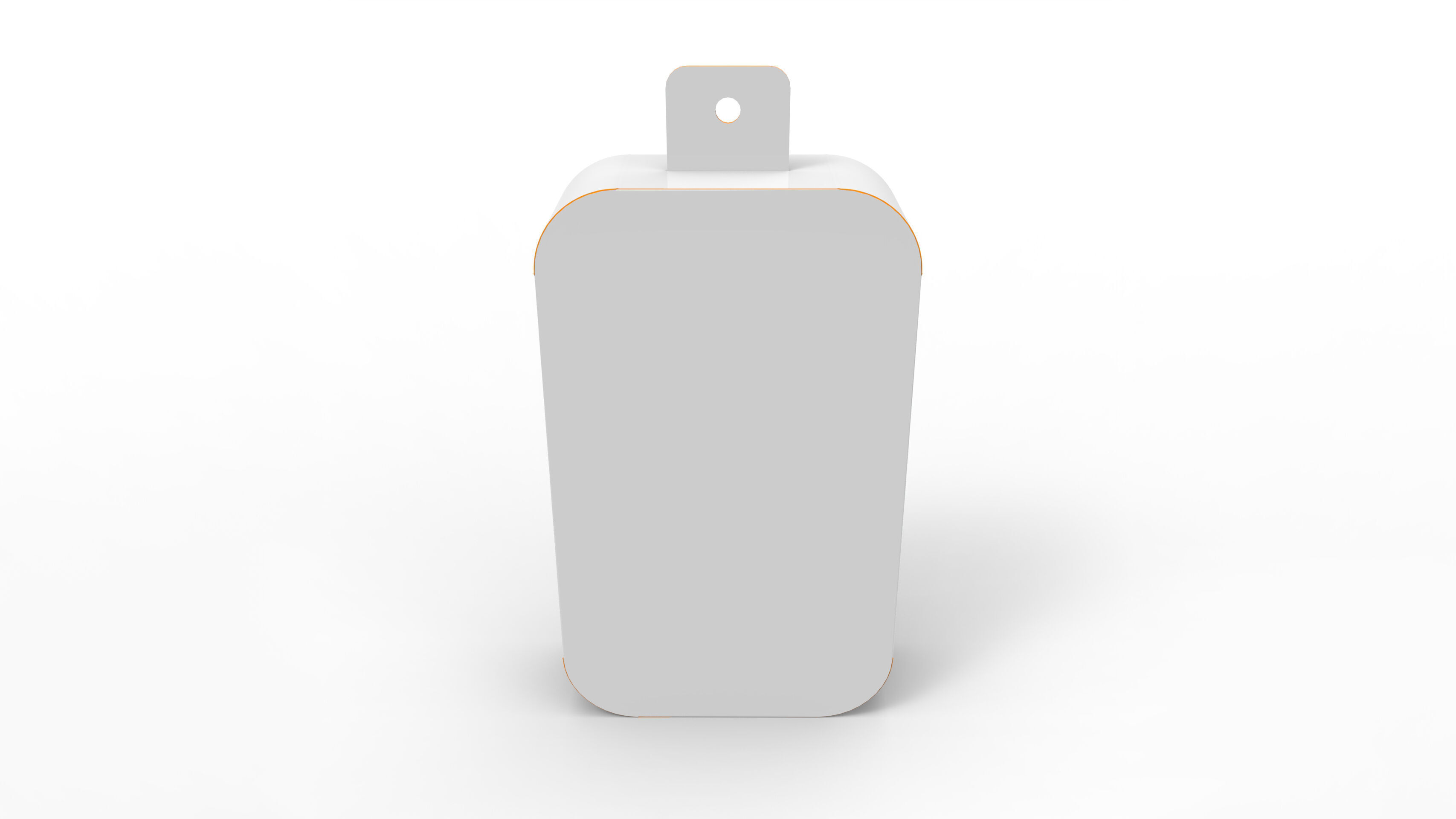 Pillow Pack Packaging Box with Hanger Hole Texture_1