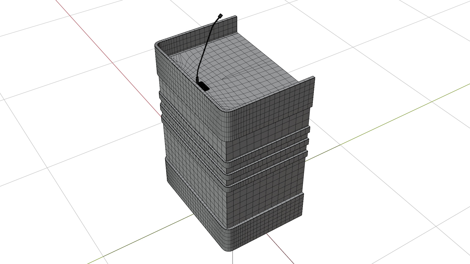 Bandz Podium Lectern 3D model_17