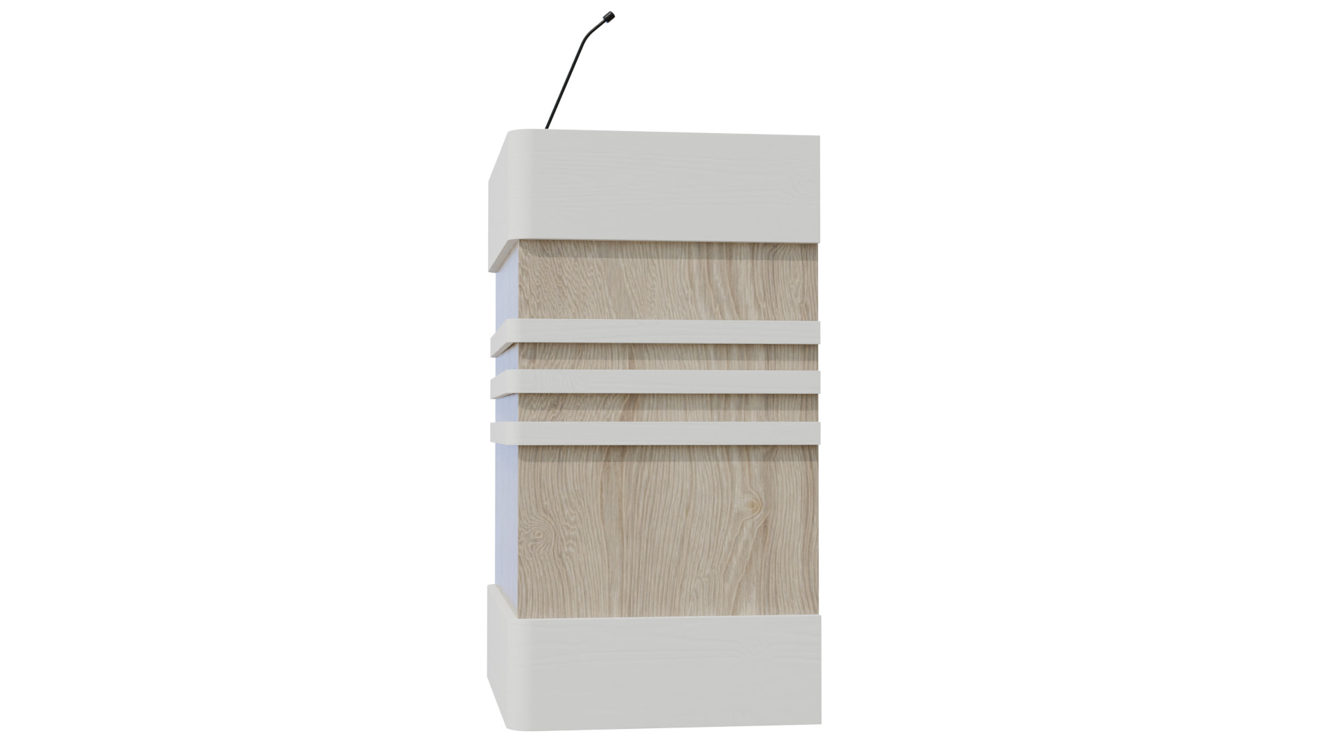 Bandz Podium Lectern 3D model_11