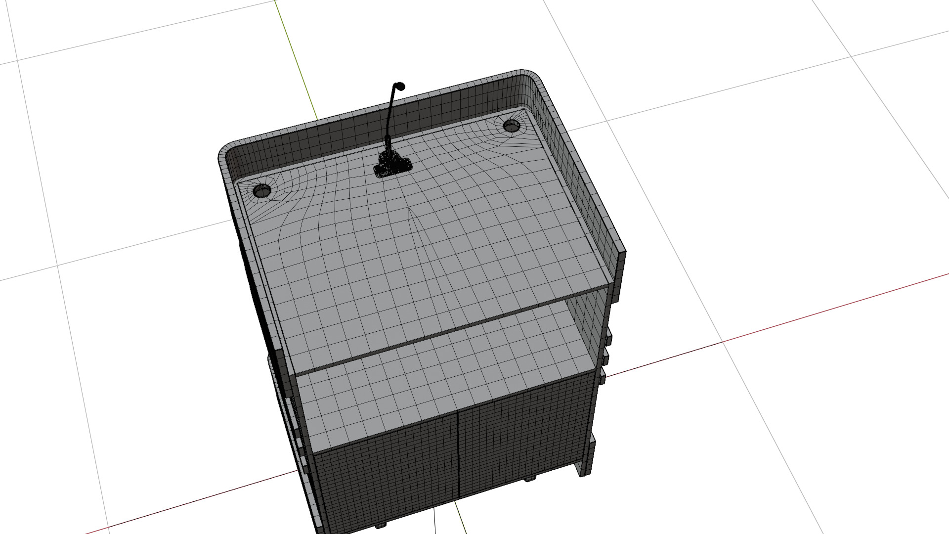 Bandz Podium Lectern 3D model_16