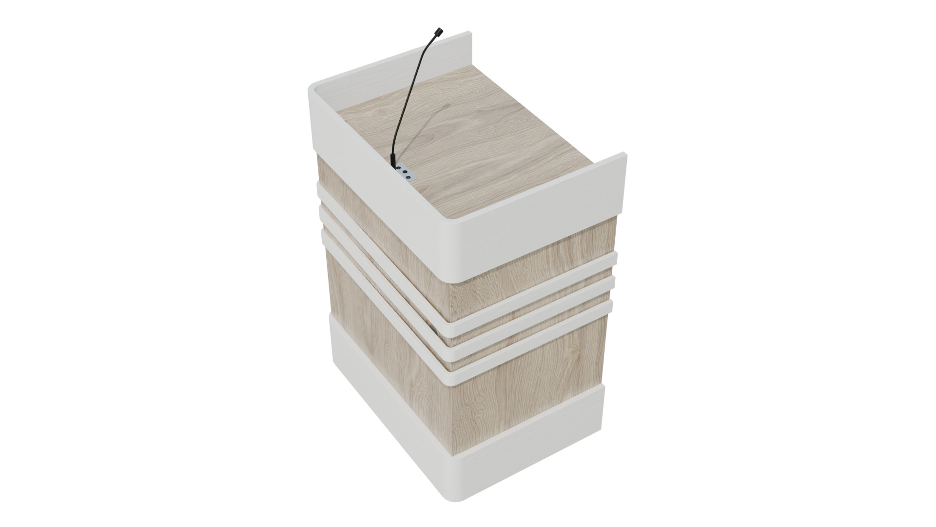 Bandz Podium Lectern 3D model_4