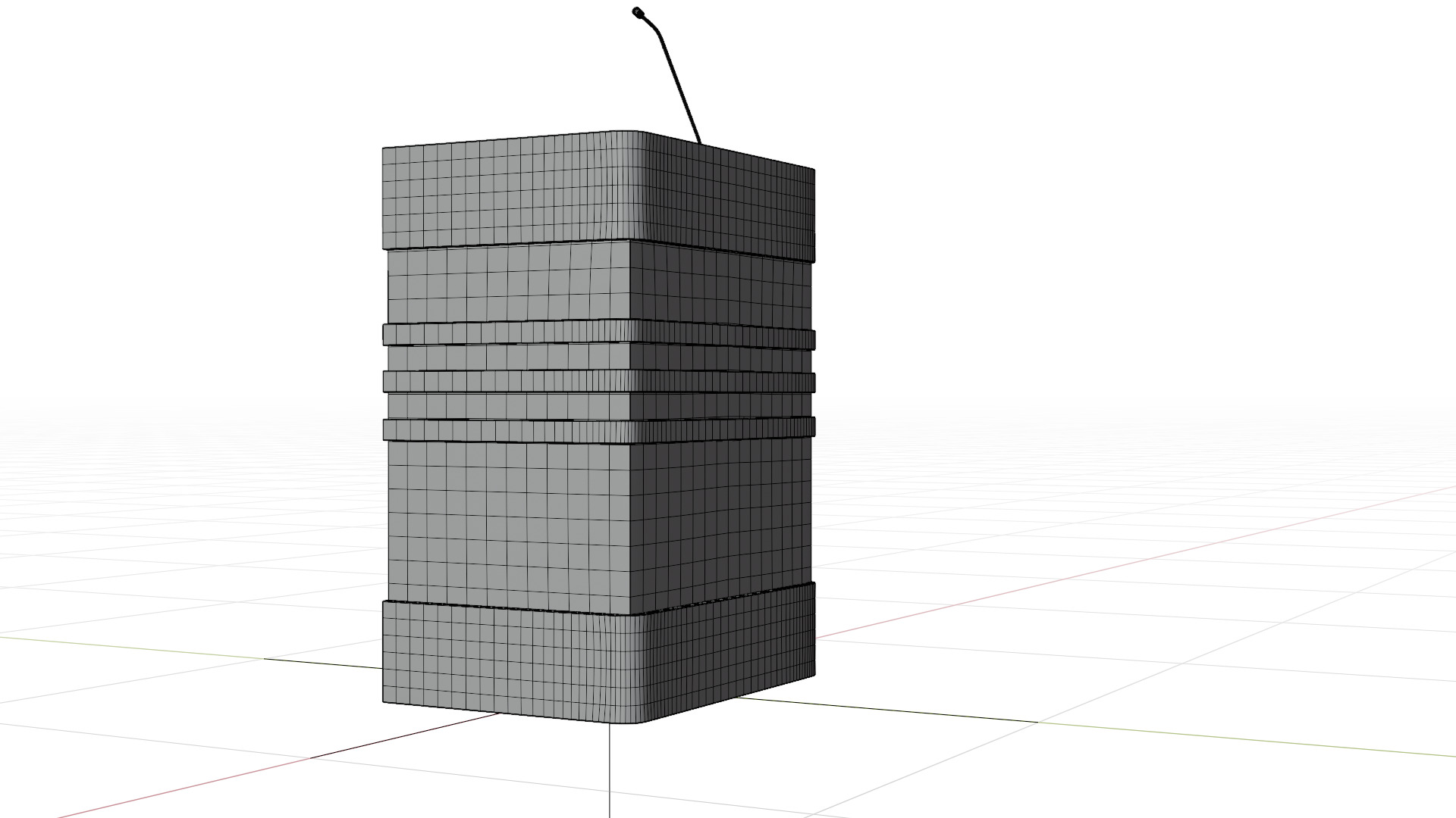 Bandz Podium Lectern 3D model_15