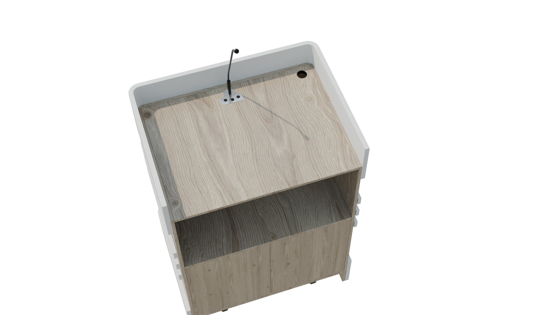 Bandz Podium Lectern 3D model_5