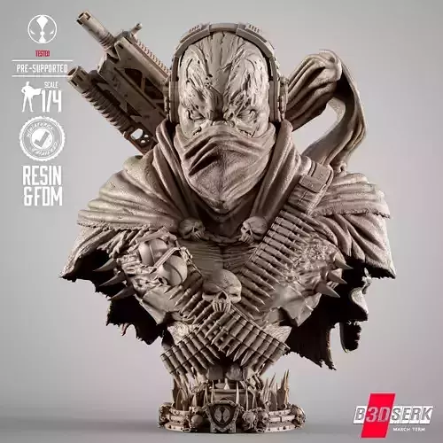 B3DSERK Commando Spawn Portrait Bust