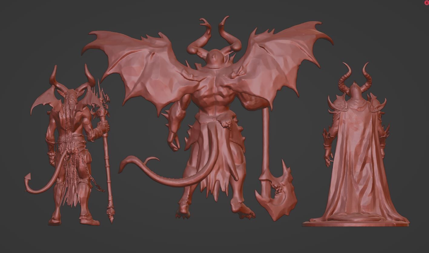 Devil Pack High Detail 3D Printable STL Bundle 3D print model_10