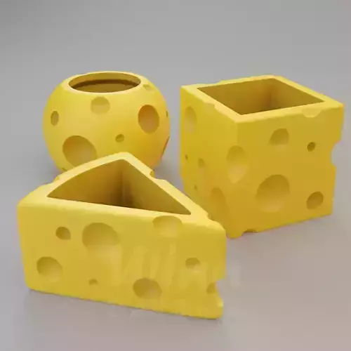 Cheese Planter STL Set of 3 
