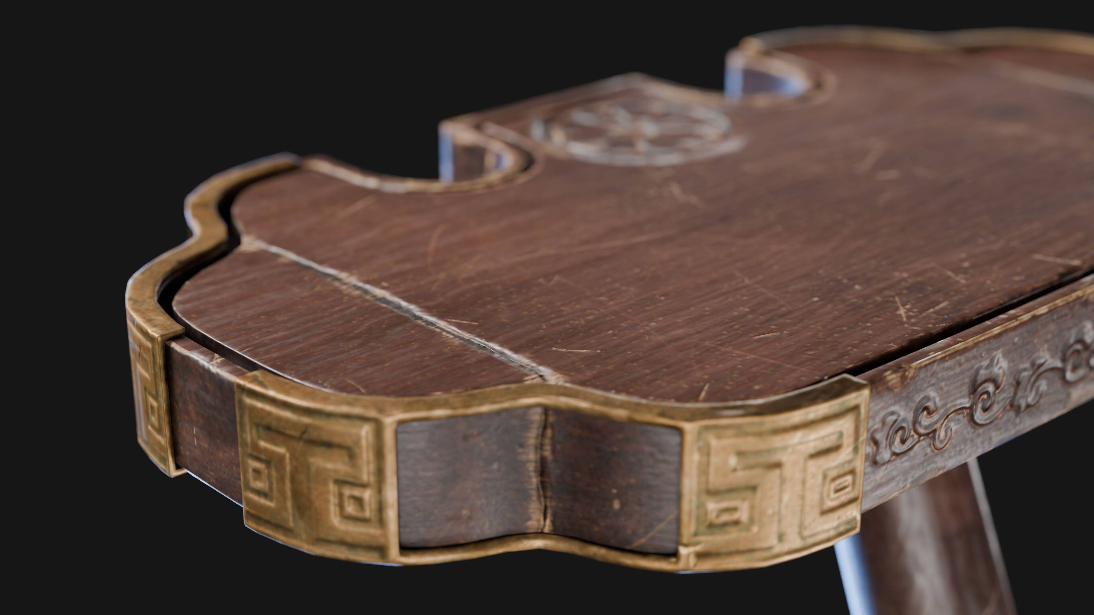 Katana Japanese Sword and Katana Stand - Game-ready Weapon Low-poly 3D model_13