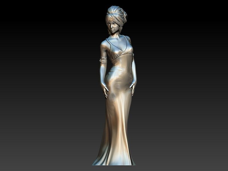 PRINCESS PENDANT 3D print model_10