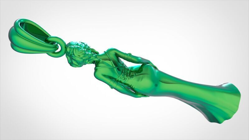 PRINCESS PENDANT 3D print model_18