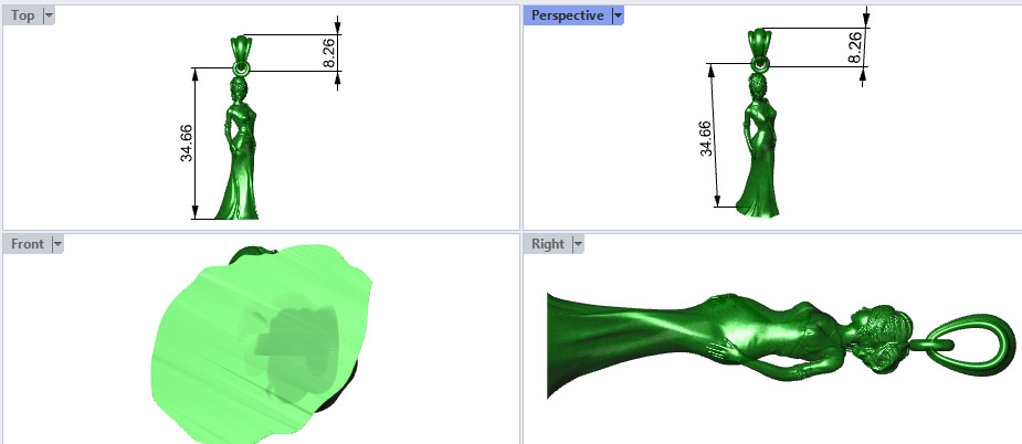 PRINCESS PENDANT 3D print model_31