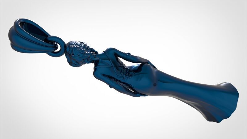 PRINCESS PENDANT 3D print model_19