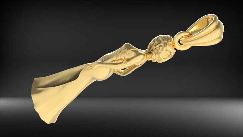 PRINCESS PENDANT 3D print model_16