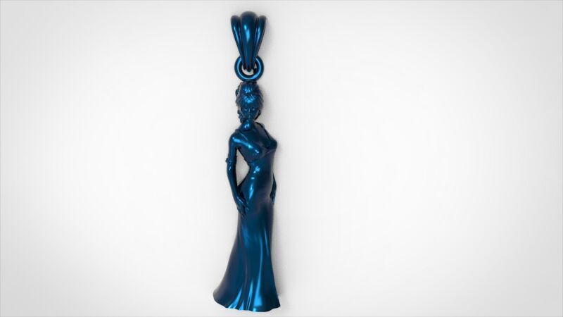 PRINCESS PENDANT 3D print model_27