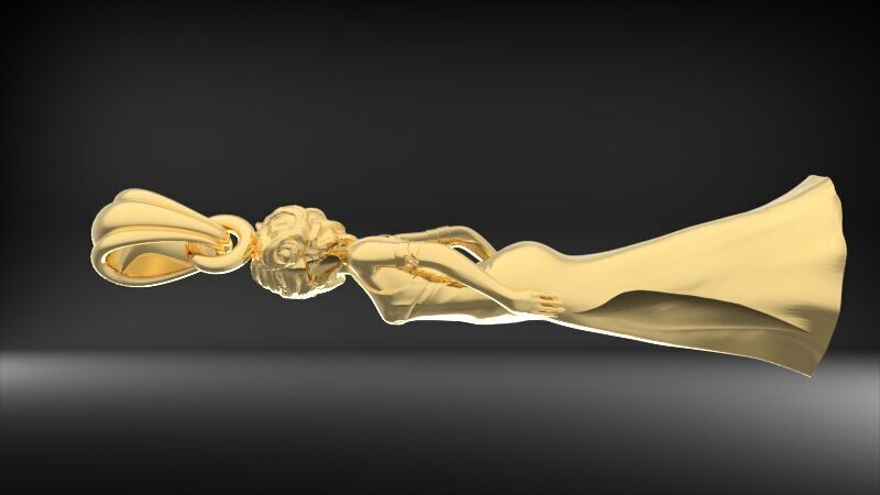 PRINCESS PENDANT 3D print model_29