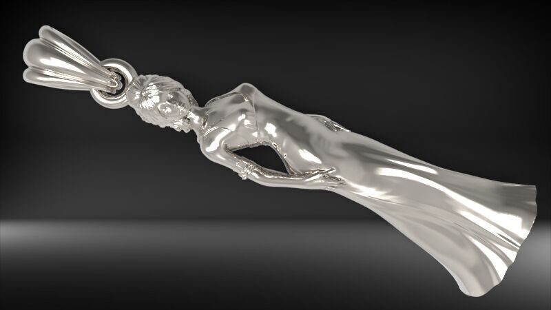 PRINCESS PENDANT 3D print model_19