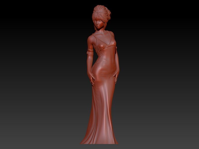 PRINCESS PENDANT 3D print model_2