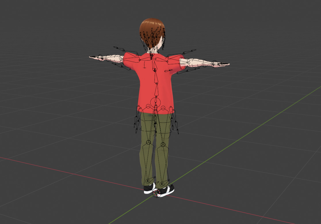 Rigged Anime Tween Boy with over 50 Shape Keys Free low-poly 3D model_3