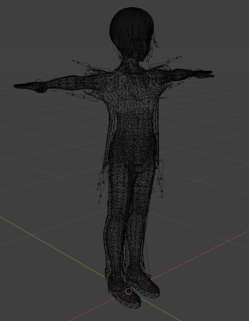 Rigged Anime Tween Boy with over 50 Shape Keys Free low-poly 3D model_6