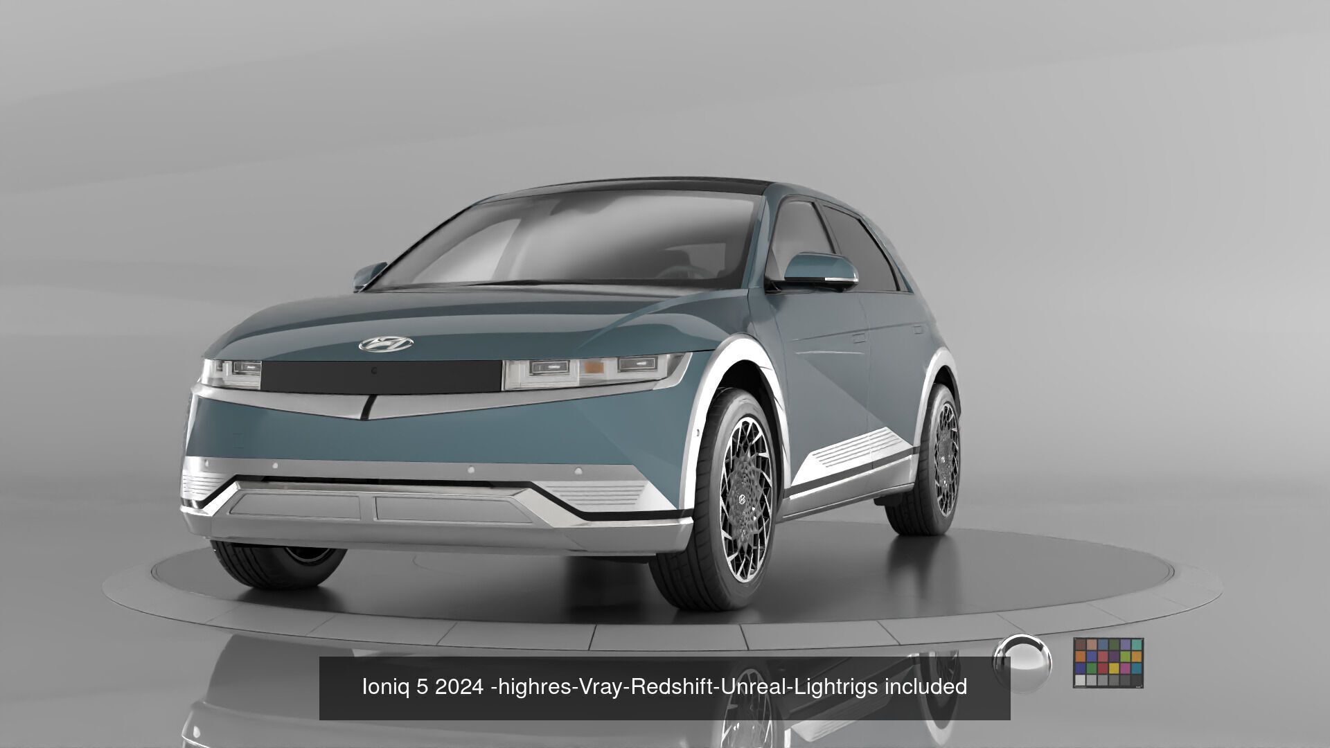 Hyundai High Quality Cars and SUV bundle  3D Model Collection_7