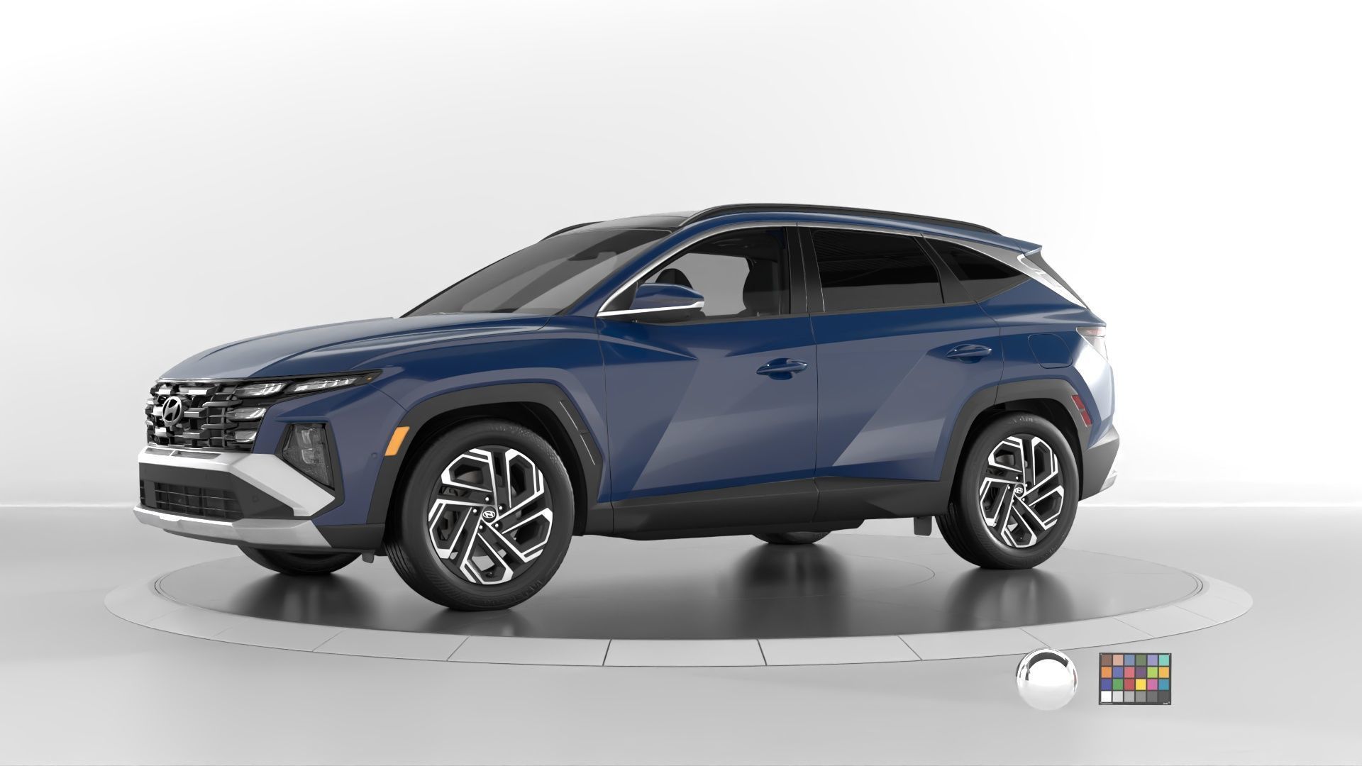 Hyundai High Quality Cars and SUV bundle  3D Model Collection_14