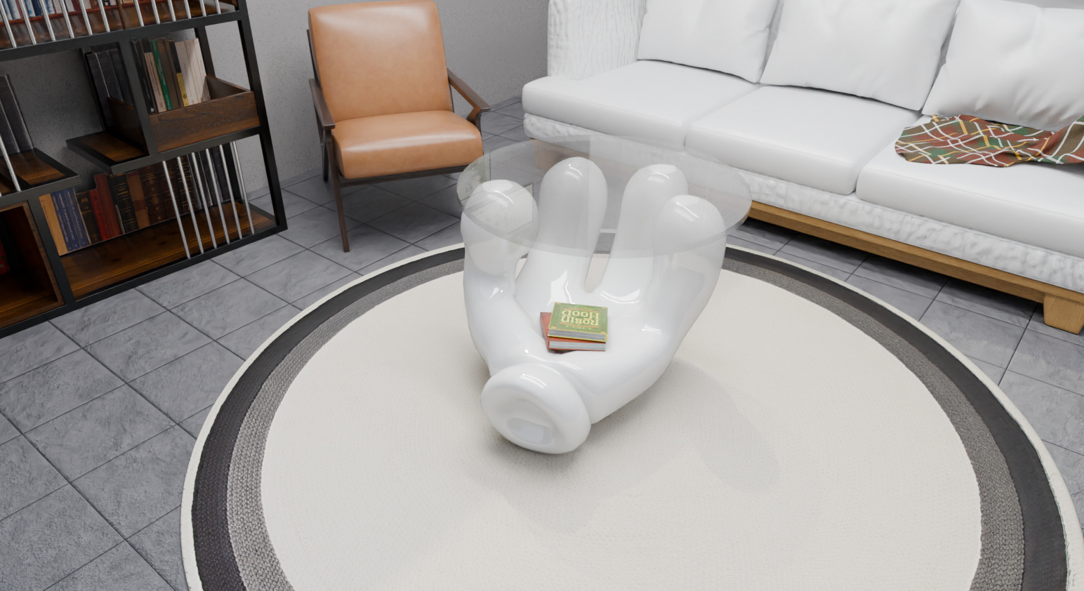 table hand design  3D model_3