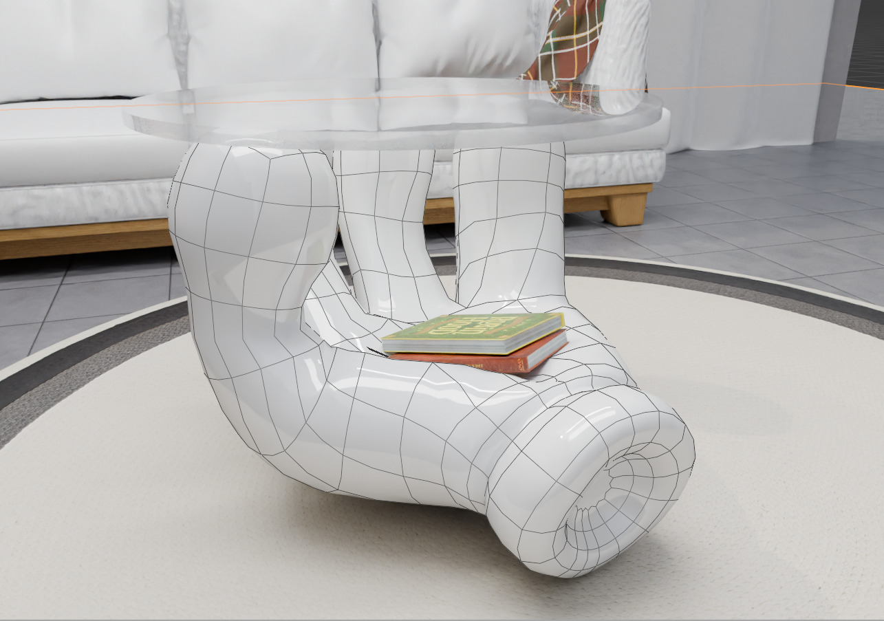 table hand design  3D model_6