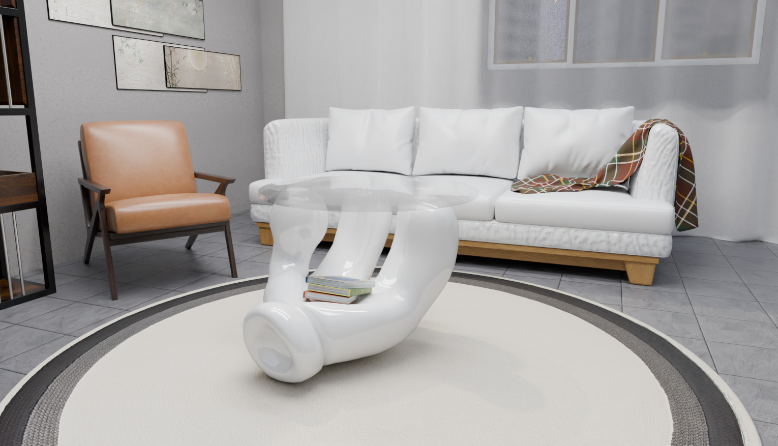 table hand design  3D model_1