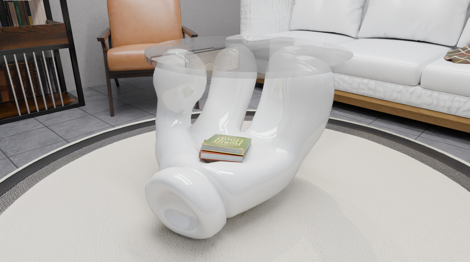 table hand design  3D model_4