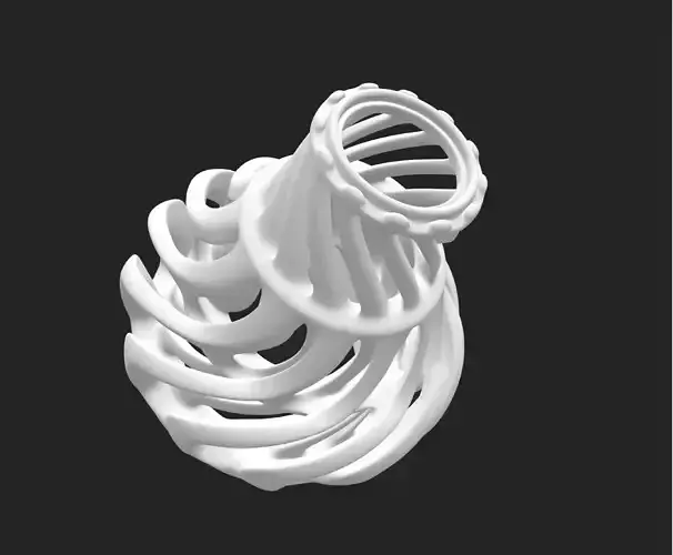 Turbine Vase 3D Model 