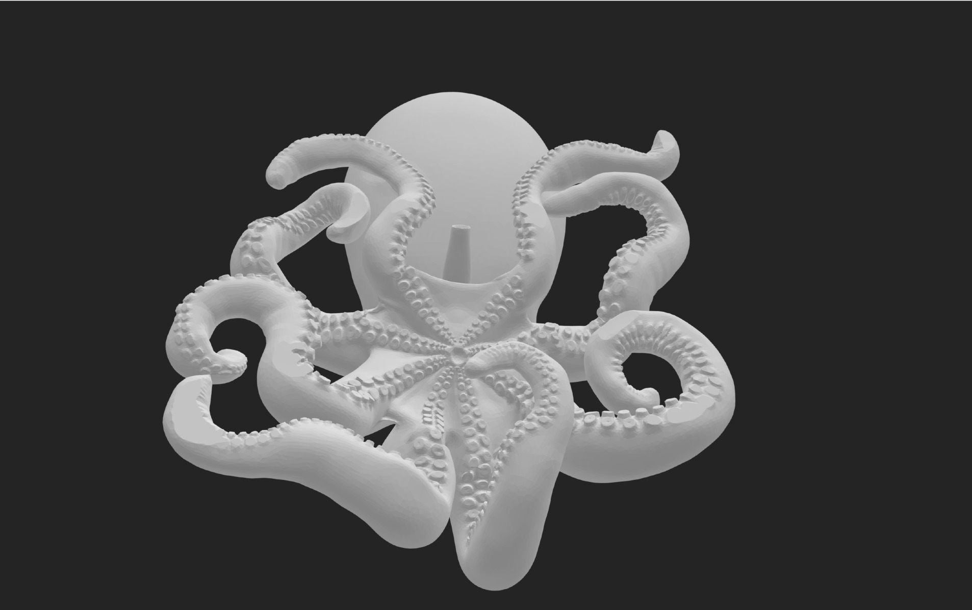 Big Octopus 3D print model_2