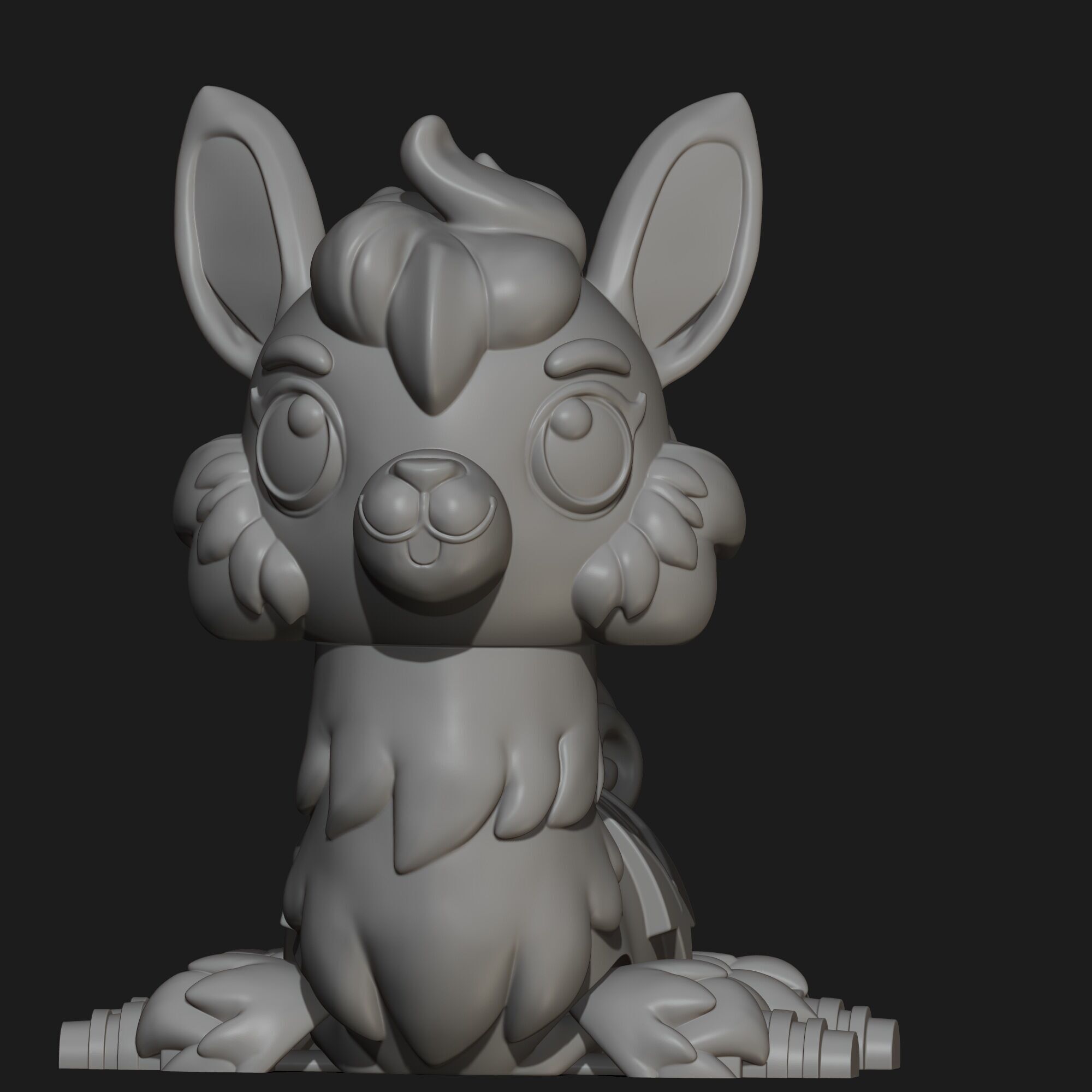 Articulated Llama Flexi Toy 3D Printable STL File 3D print model_7