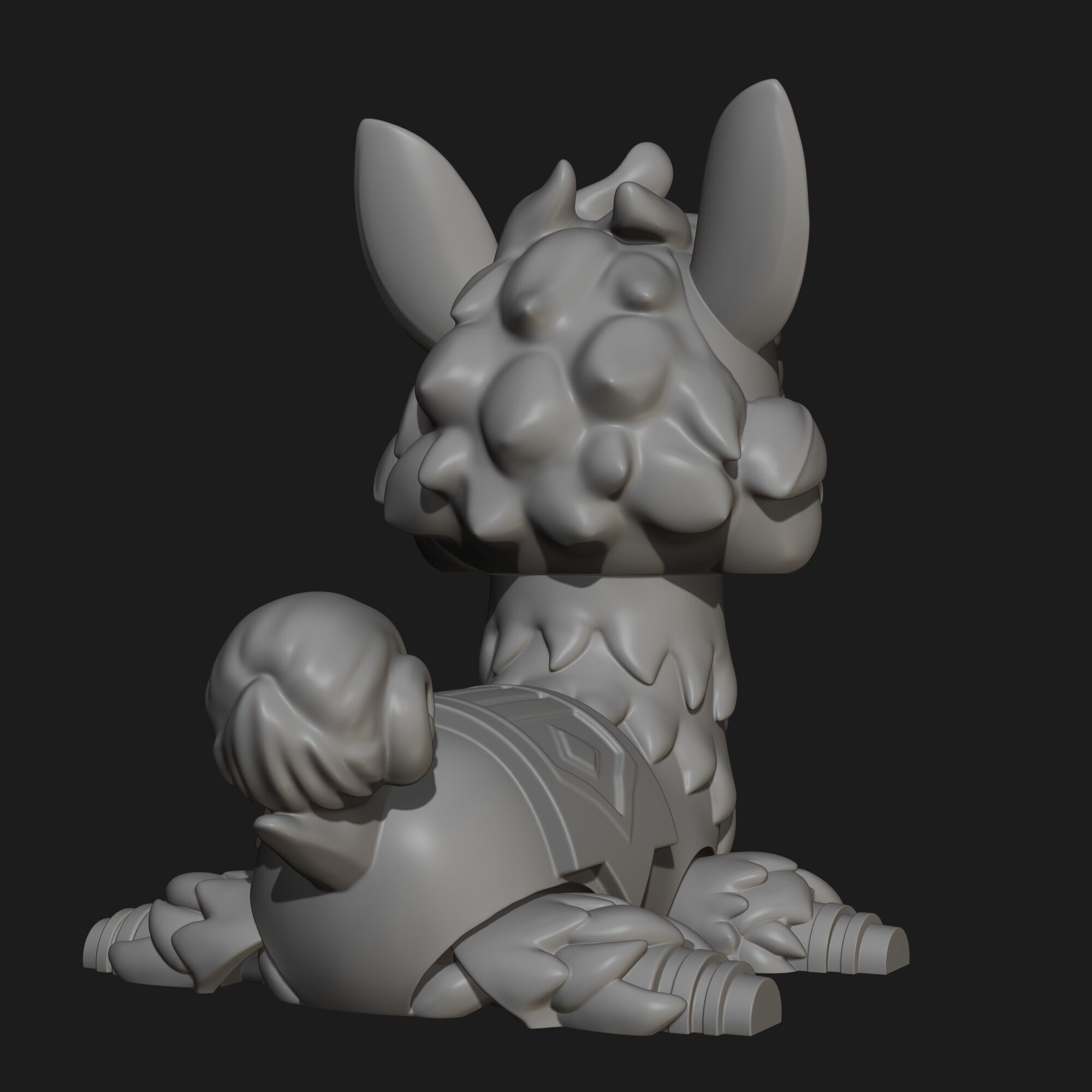 Articulated Llama Flexi Toy 3D Printable STL File 3D print model_10