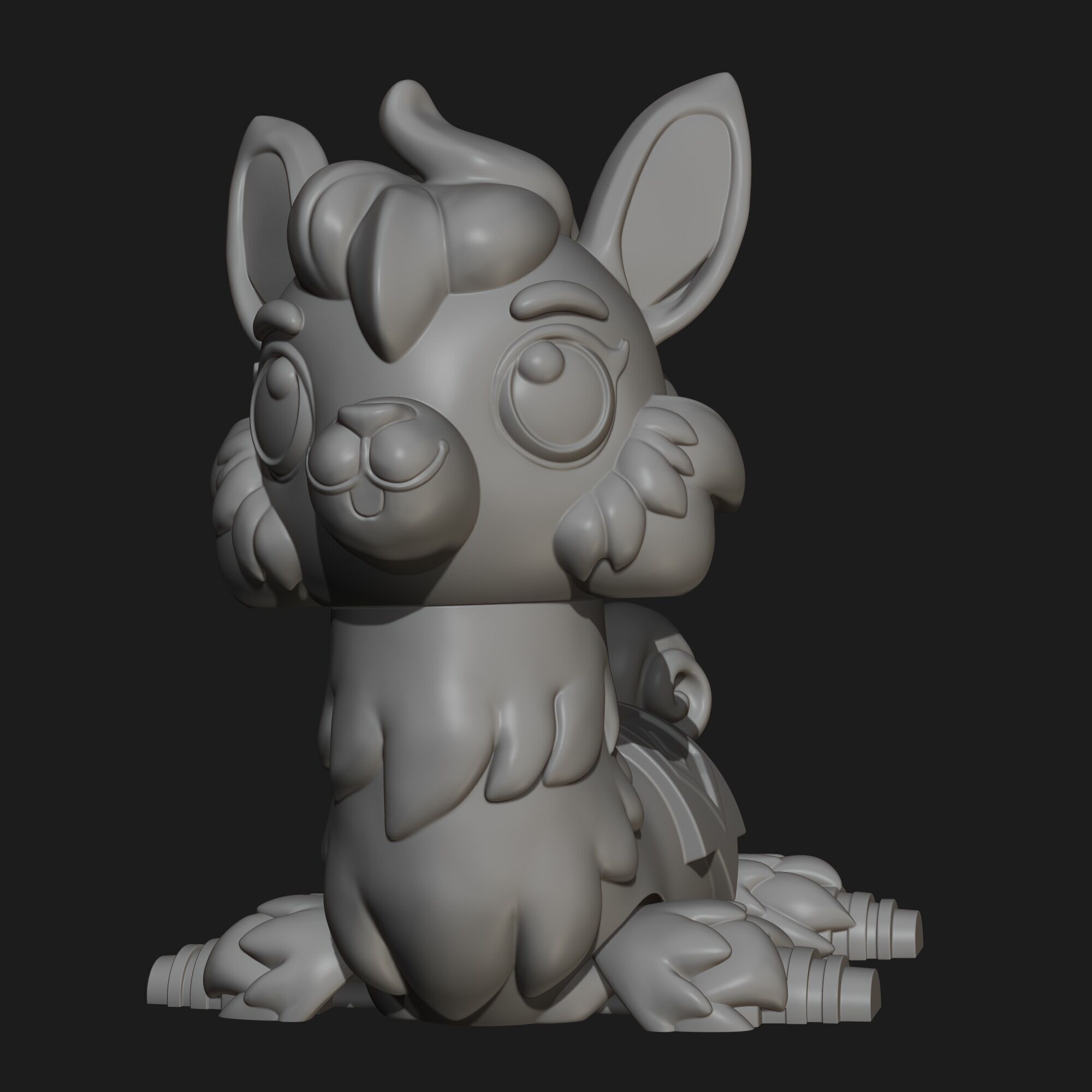 Articulated Llama Flexi Toy 3D Printable STL File 3D print model_8