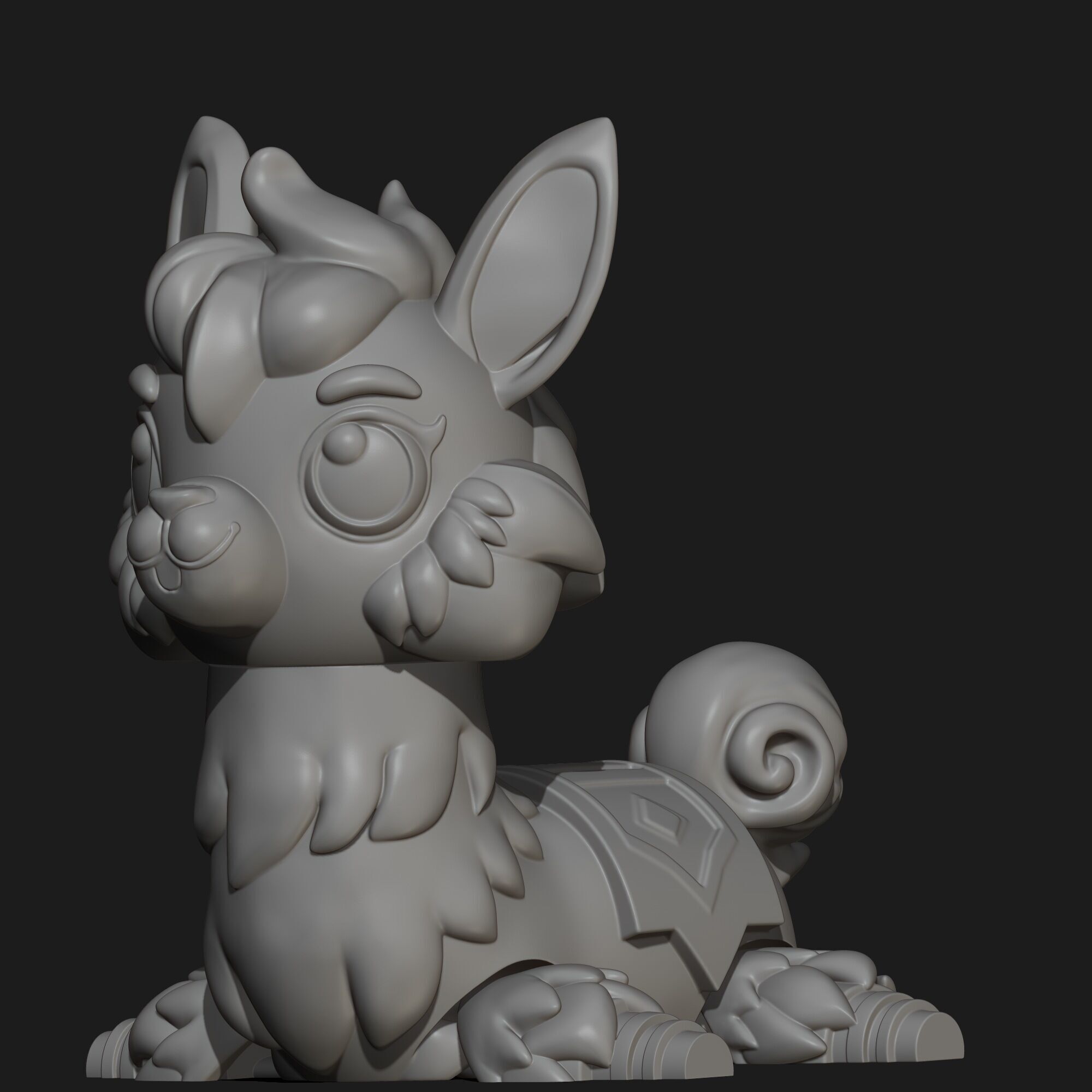 Articulated Llama Flexi Toy 3D Printable STL File 3D print model_6
