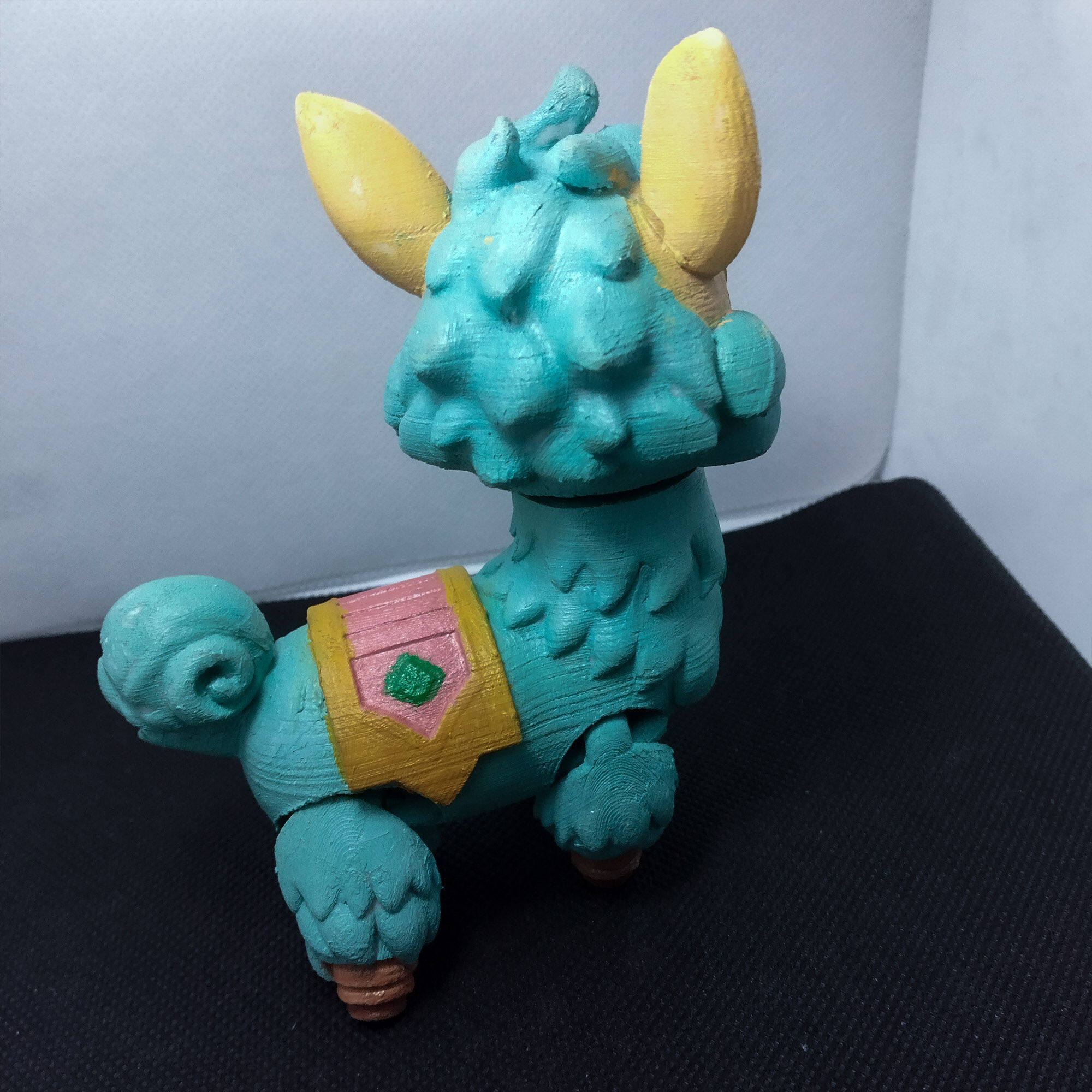 Articulated Llama Flexi Toy 3D Printable STL File 3D print model_2