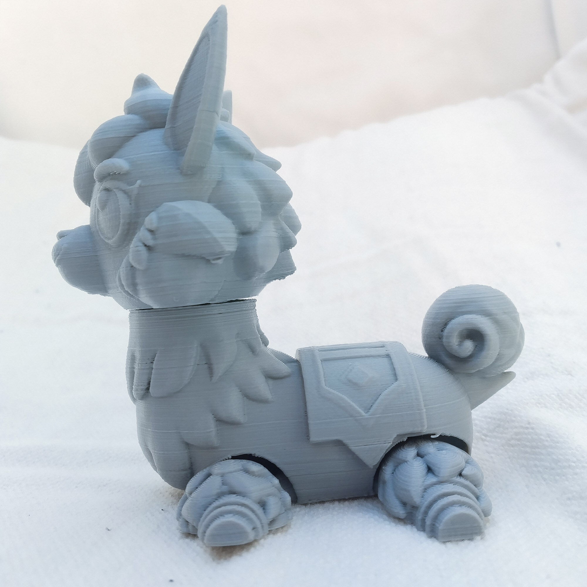 Articulated Llama Flexi Toy 3D Printable STL File 3D print model_11