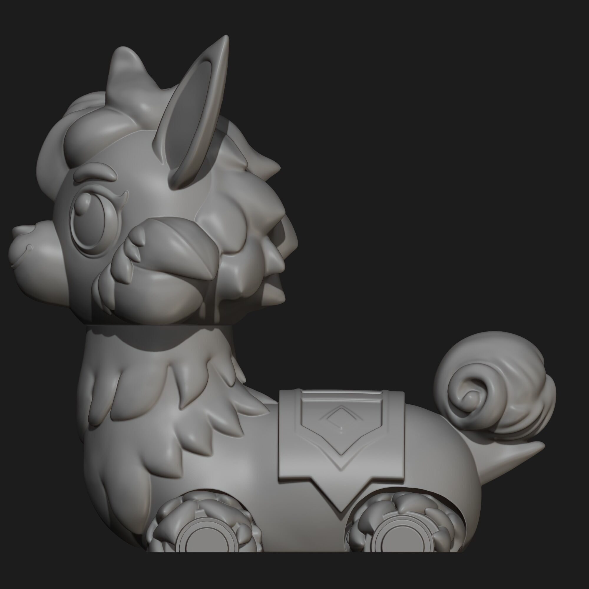 Articulated Llama Flexi Toy 3D Printable STL File 3D print model_5