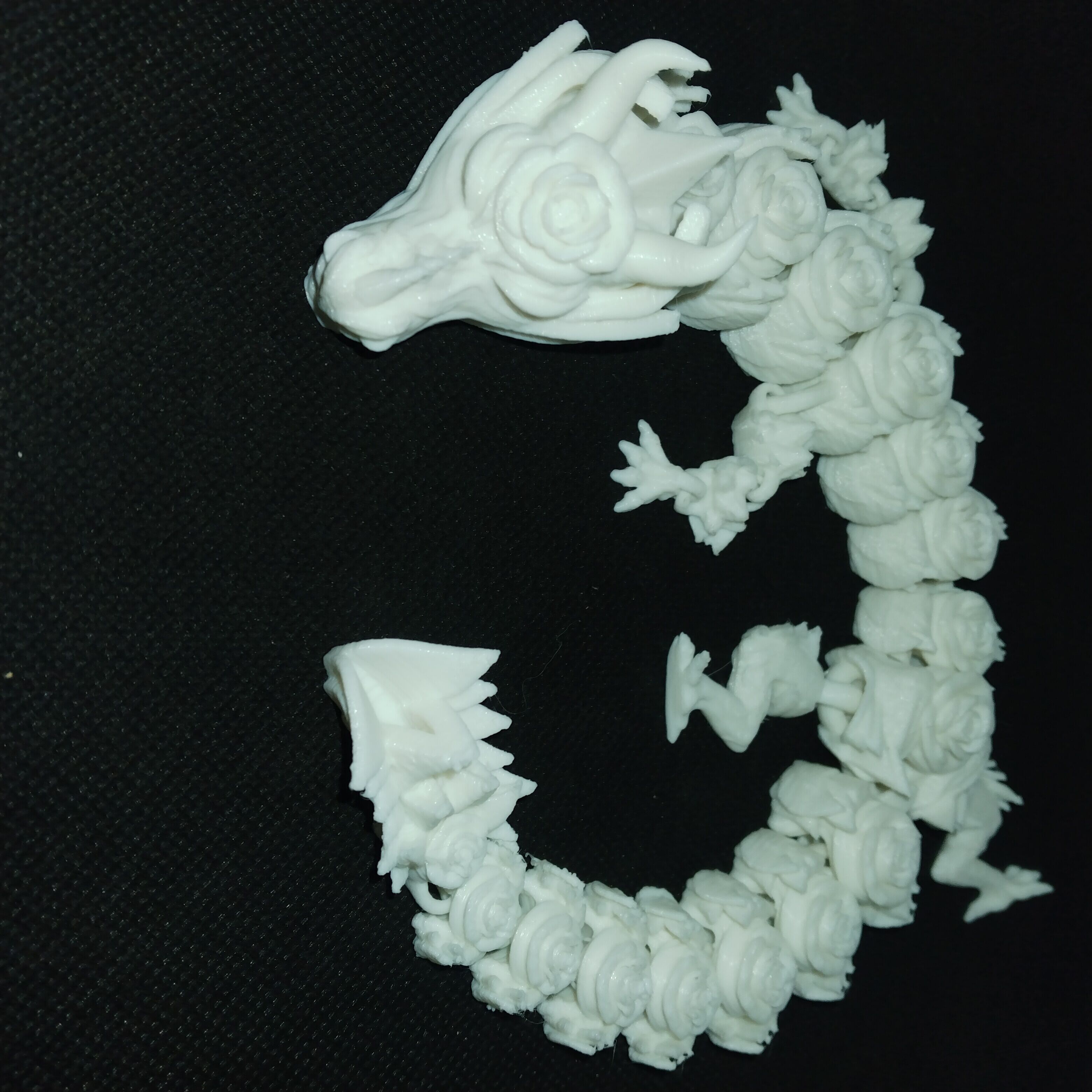 Rose Guardian Flexi Dragon  Articulated 3D print model_8