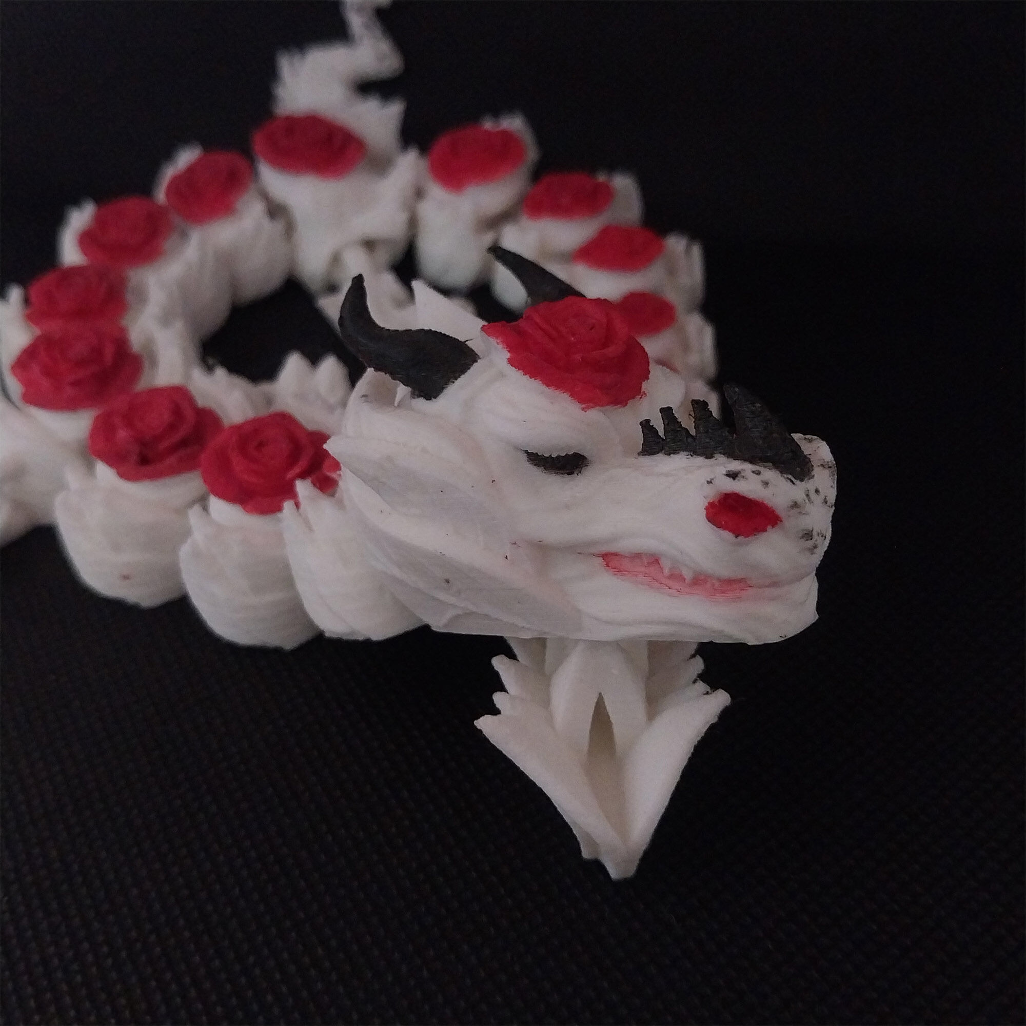 Rose Guardian Flexi Dragon  Articulated 3D print model_0