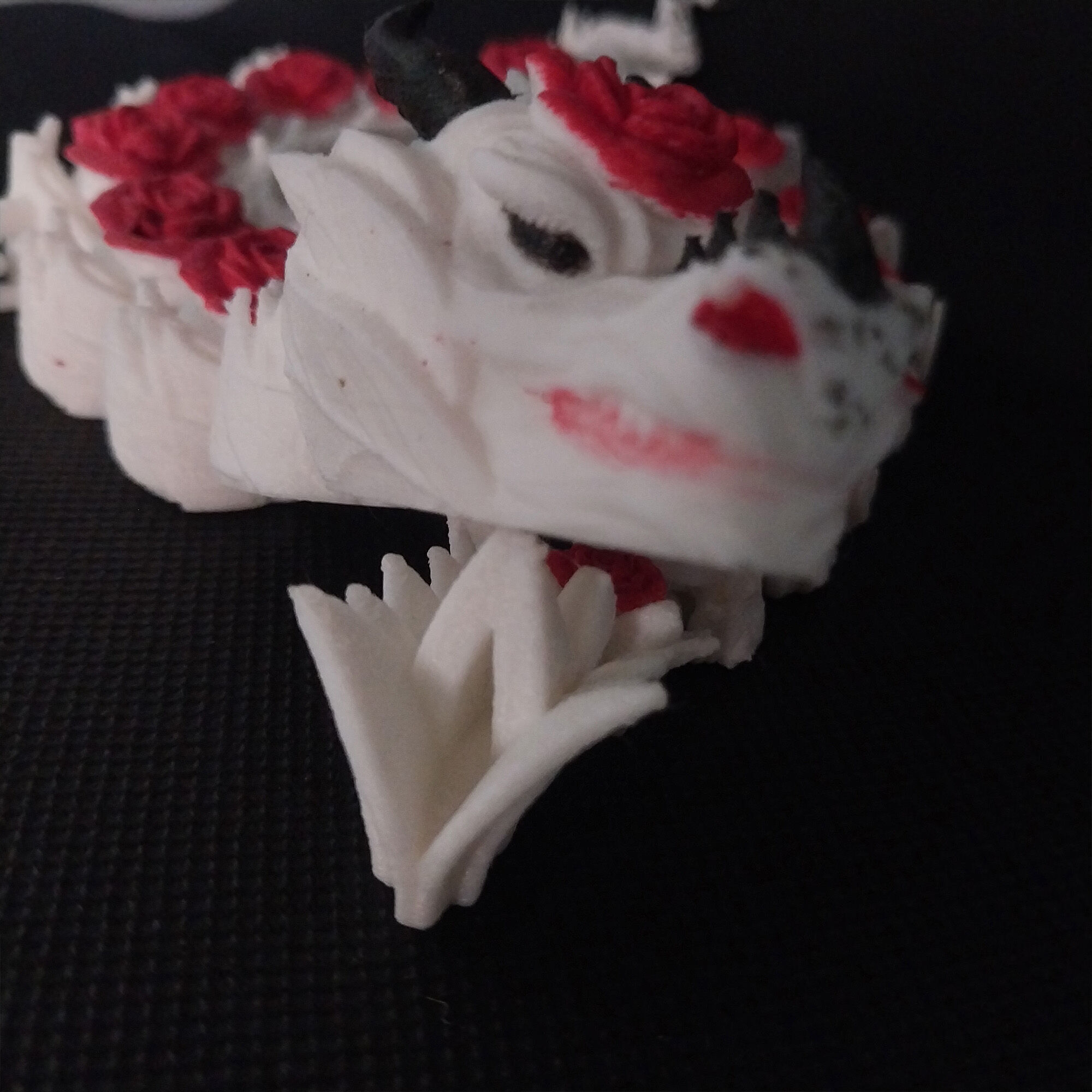 Rose Guardian Flexi Dragon  Articulated 3D print model_4